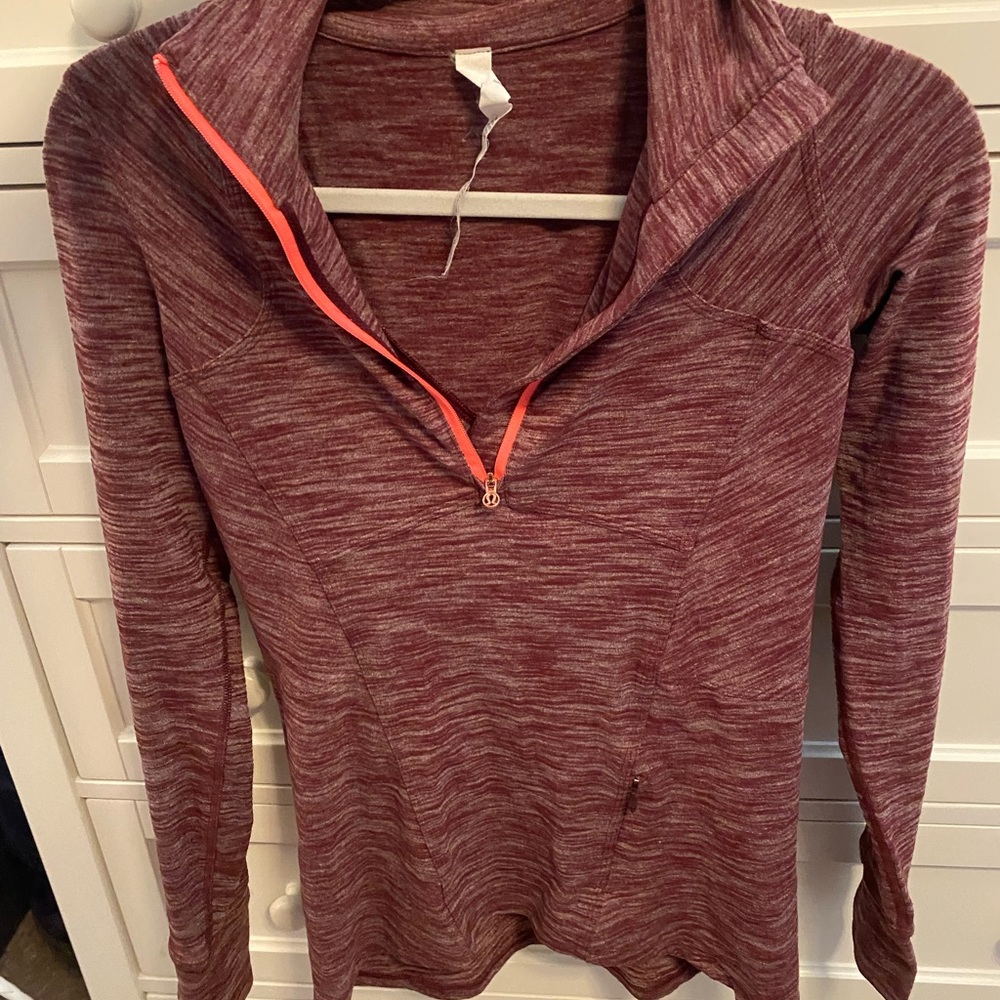 Maroon lululemon 1/2 zip